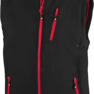 Taniej Kamizelka meska 24 FORTIS, czarny/czerwony, rozm.M