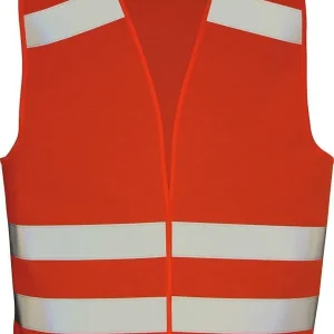 Kamizelka ostrzegawcza FORTIS 100%PES,rozm.L, pomarancz. ostrzeg. Dostępne od ręki