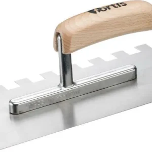 Zamów dziś Kielnia wygladzajaca krawedzie zabkowane 280x130mm 15x15mm FORTIS