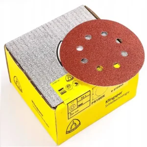 KLINGSPOR KRĄŻEK ŚC. RZEP 125mm P80 1 szt. 8 otw. Wysoka jakość