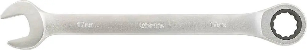 Taniej Klucz plasko-oczkowy, 17mm prosty FORTIS