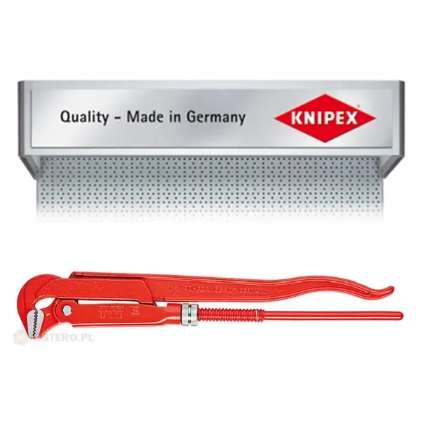 Dostępne od ręki Klucz szwedzki do rur 90° Knipex 83 10 010-015-020-030-040 lakierowany