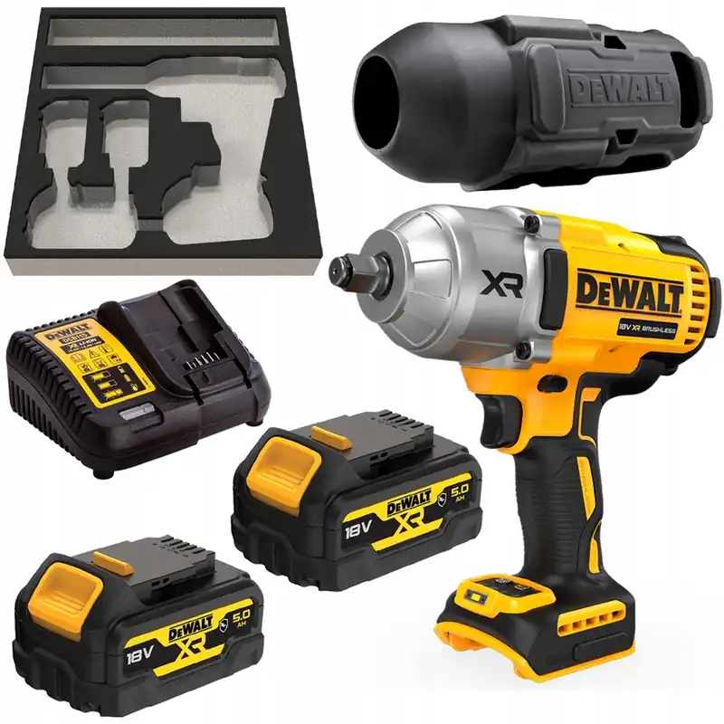 Dodaj do koszyka Klucz udarowy 18V 1355Nm 2x5Ah DeWALT DCF900P2G