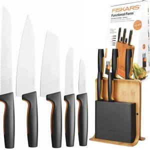 Komplet noży w bloku Fiskars Functional Form 5 szt. 1057552 Popularny