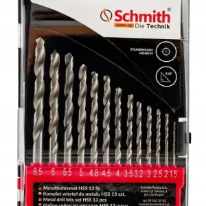 Darmowa dostawa Komplet wierteł do metalu HSS Schmith 13 sztuk