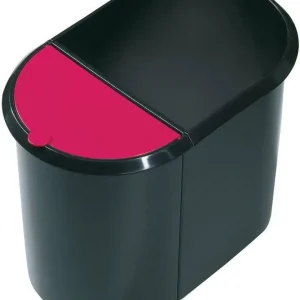 Obniżka ceny Kosz na papier Duo-System, czarno-czerwony