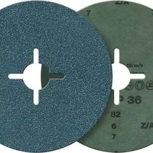 Wyjątkowa oferta Krazek scierny, fibrowy,korund cyrkonowy 125mm K 24 FORTIS