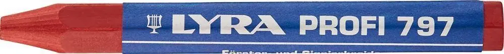 Rabat Kreda do drewna i do znakowania 797, czerwona,po 12szt. LYRA
