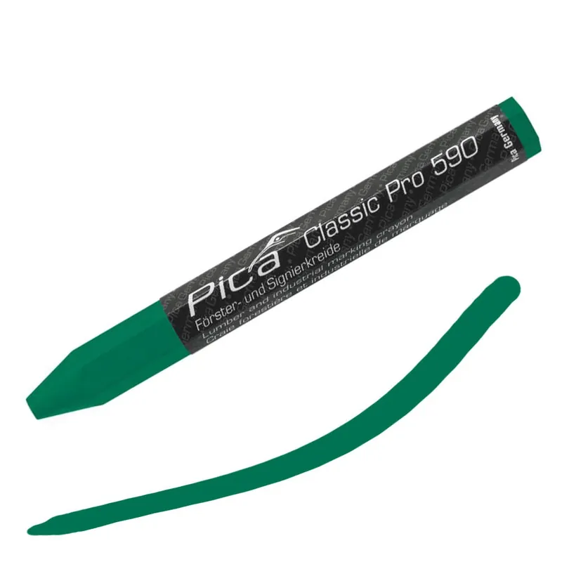 Kreda do Znakowania Drewna Materiałów przemysłowych 590/36 Zielona Pica Nie przegap