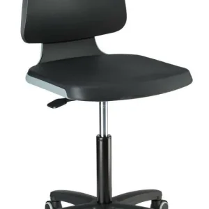 Krzeslo Labsit 2, antracytowe, pianka integr. na kolkach Ostatnia szansa