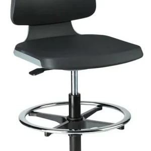 Krzeslo Labsit 3, antracytowe, pianka integr.,z podparciem dla nog Bezpieczna płatność