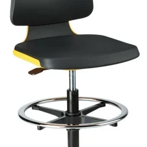 Dostępne od ręki Krzeslo Labsit 3, pomarancz., pianka integr.,z podparciem dla nog