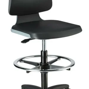 Krzeslo Labsit 4, antracytowe, pianka integr. na kolkach Hit cenowy