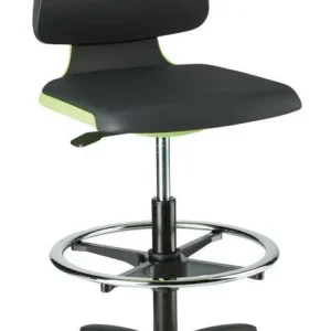 Krzeslo Labsit 4, zielone, imit.skory, na kolkach Zamów teraz