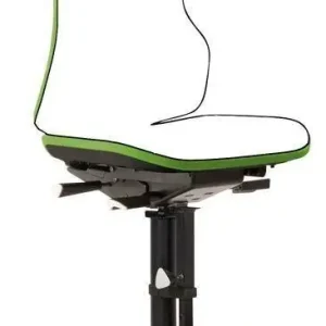 Krzeslo NEON, szare,z mechanizm. synchr., ze slizgacz. i stopniem Tani