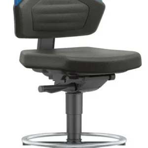 Rabat Krzeslo Nexxit 3, ze slizgacz., obiciem, uchwyty niebiesk.