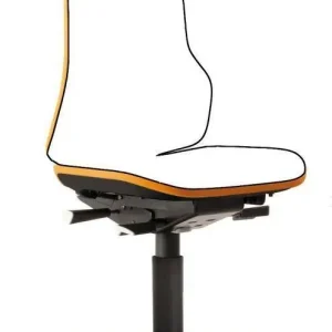 Tani Krzeslo podst. ESD NEON 2, pomarancz.,na kolkach,z mechanizm. synchr.