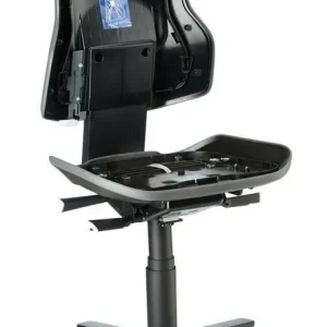 Krzeslo podst. ESD NEON 2, szare,na kolkach,mechan. stalego kont. plecow z oparciem Rabat