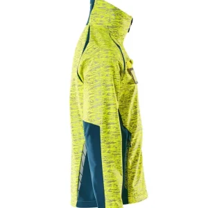 Bezpieczna płatność Kurtka wodoodporna odblaskowa softshell żółto-niebieska Mascot