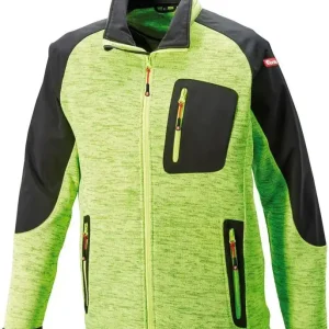 Darmowa dostawa Kurtka z dzianiny softshell, rozm. L,limonkowy/czarny,FORTIS