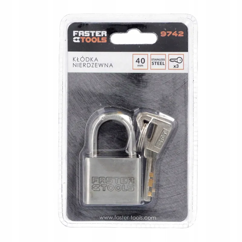 Kłódka jarzmowa na klucz Faster Tools Tylko dziś