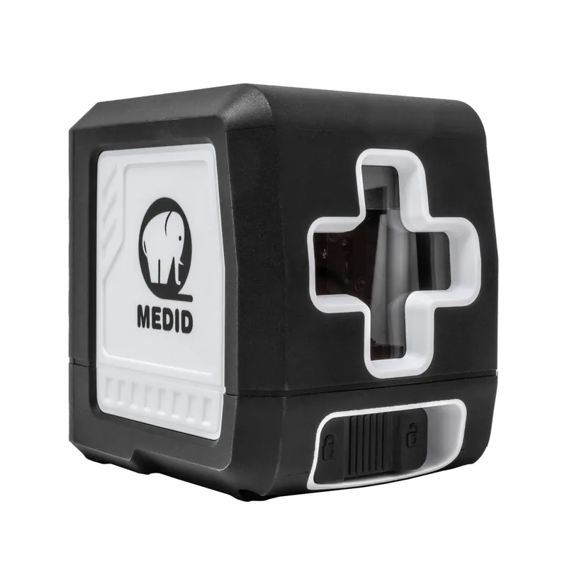 Popularny Laser krzyżowy poziomica laserowa z automatycznym wyrównywaniem COMPACT zielona Medid 5661
