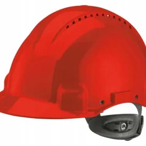 Lekki Kask Hełm Ochronny 3M G3000N Czerwony BHP Wyprzedaż