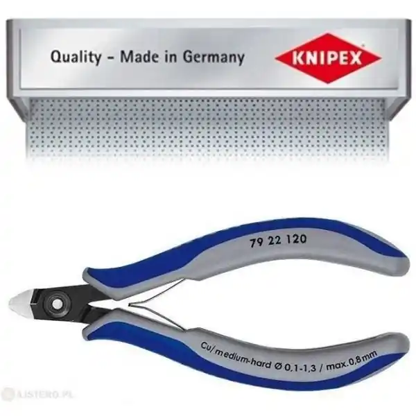 Hit cenowy Lekkie Profesjonalne Precyzyjne Szczypce Płaskie Knipex 79 22 120