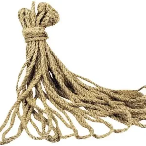 Bestseller Lina z konopi do rusztowan, z okiem, 8-9mmx2,5m na motek