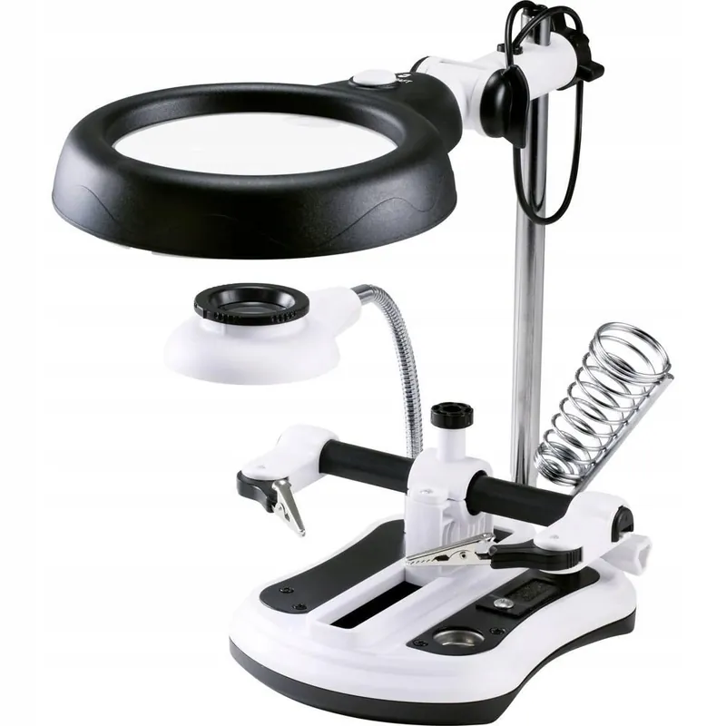 Lupa z oświetleniem LED TOOLCRAFT WLL-108 do 10x Dostępne od ręki