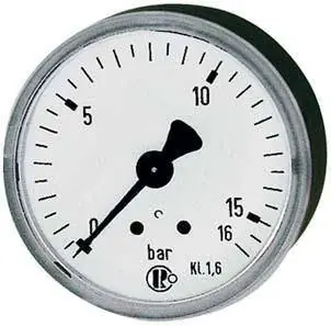 Wyjątkowa oferta Manometr, z przyłączem tylnym centrycznym 40mm 0-4 bary G1/8" RIEGLER