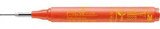 Marker do głebokich otworów Pica-Ink, kolor czerwony Pica Zamów teraz