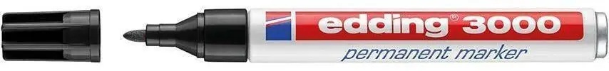 Łatwy zwrot Marker permanentny 3000 kolor czarny edding