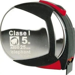 Hit sprzedaży MEDID Miara Miarka Metrówka Zwijana z Klipsem 5m / 3m Stal Nierdzewna INOX