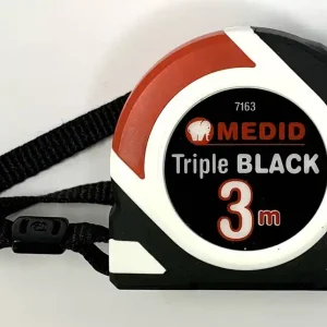 Metrówka Medid Triple Black Miara Zwijana Taśma Miernicza 3m/16mm Tani