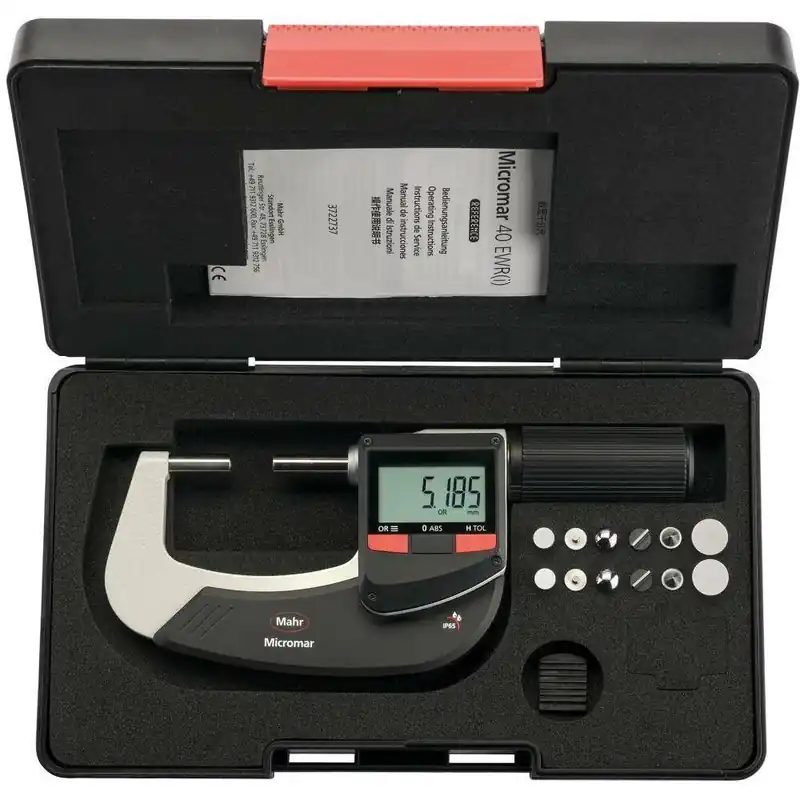 Mikrometr zewnętrzny uniwersalny 40 EWRi-V 0-25mm,zestaw MAHR Nowy