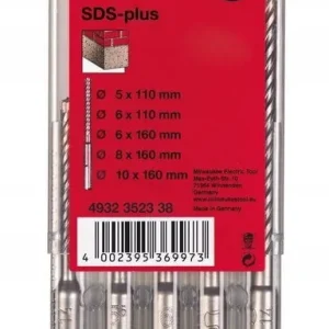 Oferta limitowana MILWAUKEE Zestaw wierteł SDS-Plus 2-ostrzowe 5szt