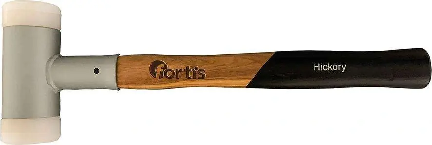 Ostatnie sztuki Mlotek z miekkimi obuchami 30mm, trzonek hikorowy bezodrzutowy FORTIS