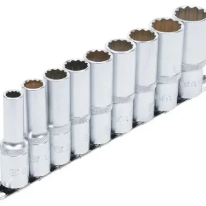 Nasadki długie 12-kątne, 1/2", 10-24 mm 9 szt Taniej