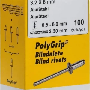 Cena promocyjna Nit 1-str.zam.CAP,al/stalłeb płas.-okr. Mini-Pack,3x8mm po 100 szt. GESIPA