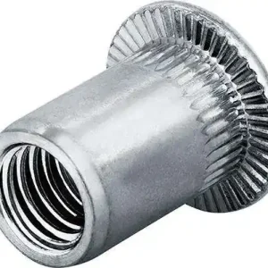 Najlepsza cena Nitonakrętki aluminiowe, łeb płasko-okrągły M4 zakresmocowania 3,0-4,5mmGoebel