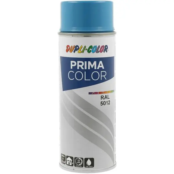 Łatwy zwrot Dupli-Color Lackspray Prima 400ml, lichtblau glänzend / RAL 5012