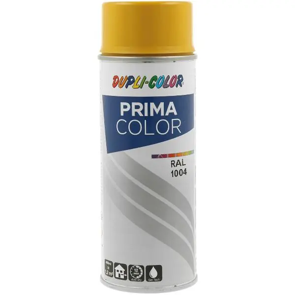 Wybór klientów Dupli-Color Lackspray Prima 400ml, goldgelb glänzend / RAL 1004