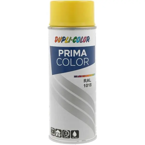 Dupli-Color Lackspray Prima 400ml, zinkgelb glänzend / RAL 1018 Tani