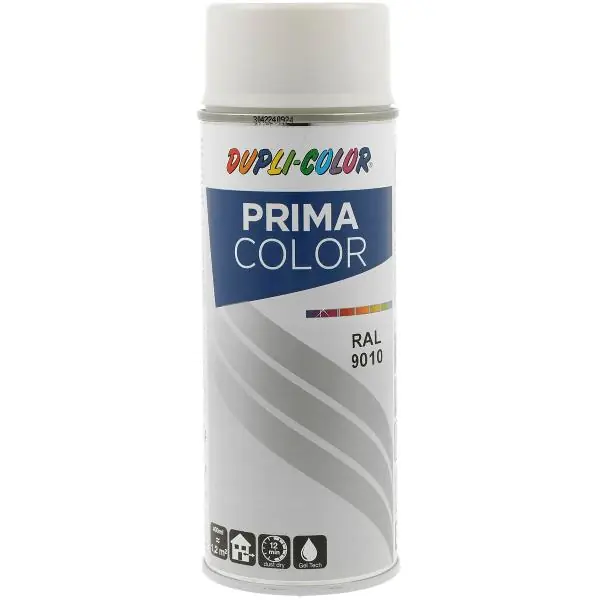 Dostępne od ręki Dupli-Color Lackspray Prima 400ml, reinweiß glänzend / RAL 9010