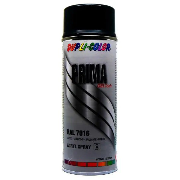 Do wyczerpania zapasów Dupli-Color Lackspray Prima 400ml, anthrazitgrau glänzend / RAL 7016